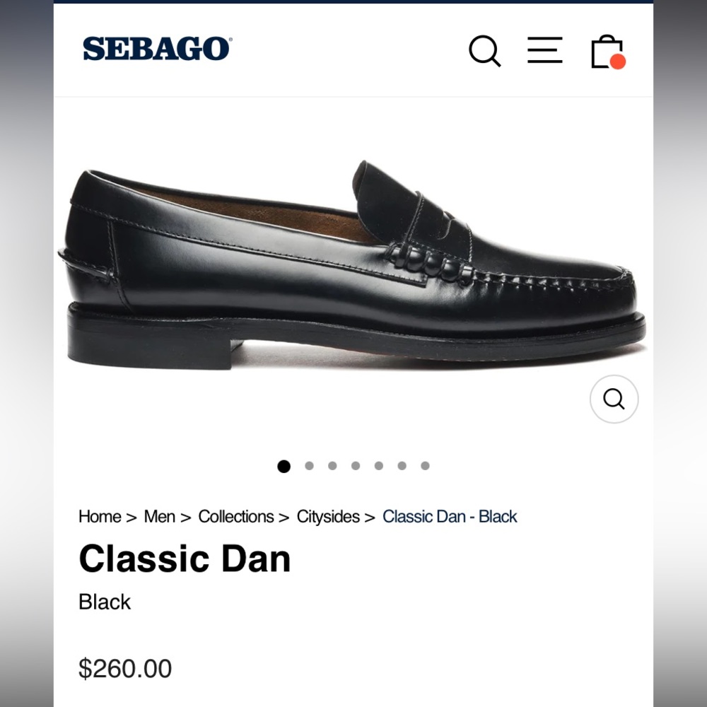 Sebago Black Loafers Size 10 (Men’s)